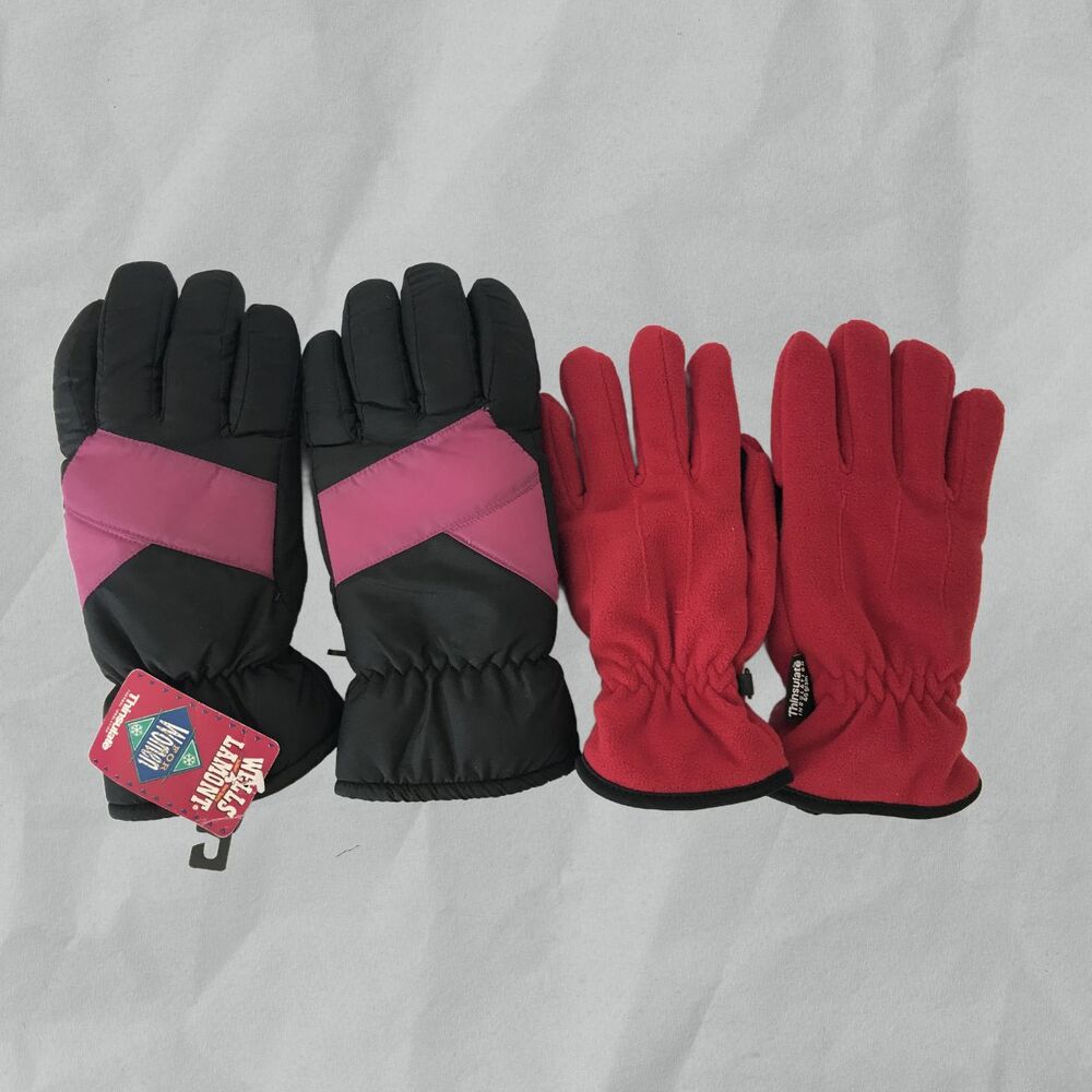 Women's Winter Gloves Lot of 2 Pairs of Gloves Size M/L